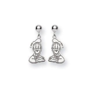 Sterling Silver Disney Donald Duck Earrings Jewelry