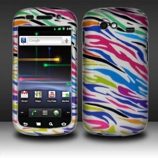 RAINBOW ZEBRA Hard Rubber Feel Plastic Design Cover Case for Samsung Nexus S i9020/ Nexus S 4G 