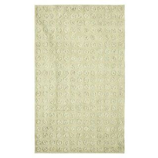 nuLOOM SEMD04A 508 Bordeaux Collection 100 Percent Wool Area Rug, 5 Feet by 8 Feet, Solid, Ivory  