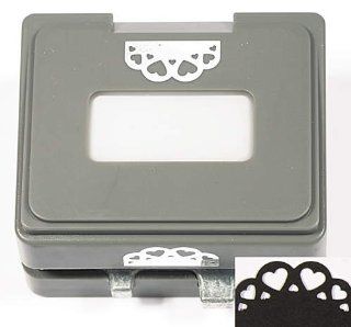 Uchida of America Clever Lever Border Craft Punch, Heart Scallop, Cartridge