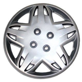 TuningPros WSC 509S14 Hubcaps Wheel Skin Cover 14 Inches Silver Set of 4 Automotive