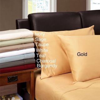 Egyptian Cotton 1200 Thread Count Solid Oversized Sheet Set Sheets