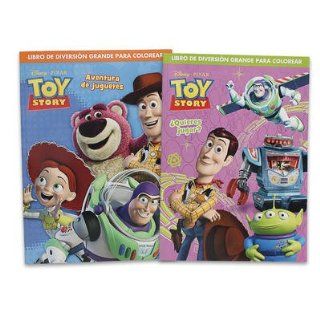 1pc Assorted Disney Toy Story Coloring Book in Spanish 96 Page Each Toys & Games