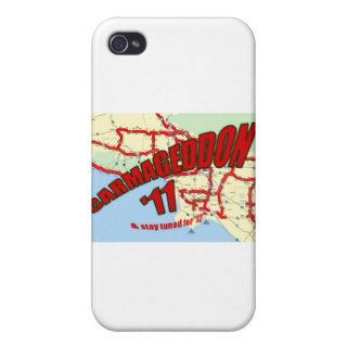 CARMAGEDDON 405 Gridlock in Los Angeles Get it now Case For iPhone 4