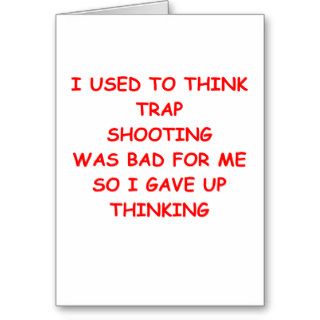 trap shooting greeting card