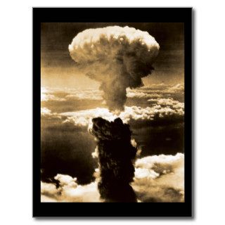 Atomic Explosion, Nagasaki, WWII nuclear bomb Post Card