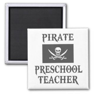 Pirate Preschool Teacher Magnet