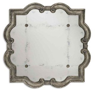 Uttermost Prisca Distressed Silver Mirror Small   Wall Mounted Mirrors