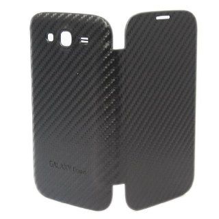 ivencase Carbon Fiber Housing Battery Flip Case Cover for Samsung Galaxy Grand Duos i9080 i9082 Black + One phone sticker + One "ivencase" Anti dust Plug Stopper Cell Phones & Accessories