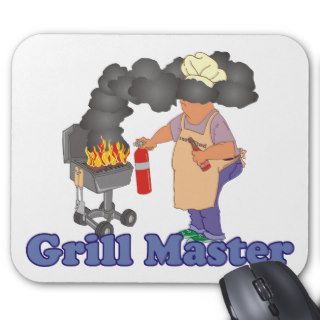 Funny Grill Master Mouse Pads