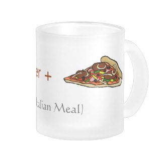 Pizza Slice   Italian Meal Funny Beer Mug