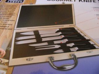 Gourmet Traditions Commercial Series 6 Piece Knife Set with Storage Case Kitchen & Dining