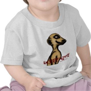 Cute funny meerkat baby t shirt design