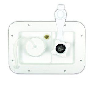 JR Products 497 AB 2P A Polar White City/Gravity Water Hatch with Plastic Check Valve Automotive
