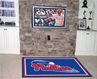 Philadelphia Phillies 4'x6' Rug 4X6 Floor Mat (Rug)  Sports & Outdoors