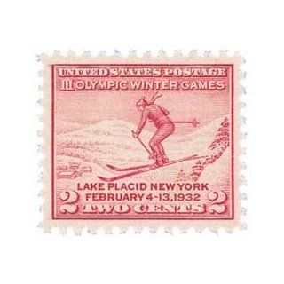 #716   1932 2c 3rd Winter Olympic Games Postage Stamp Block (4)  