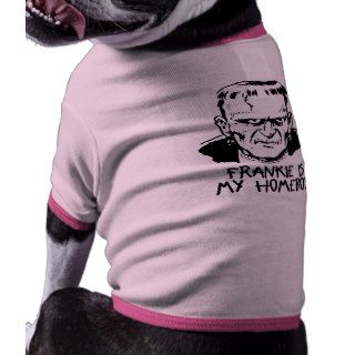 Funny Frankenstein Halloween Dog T Shirt