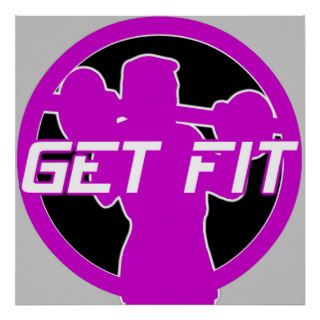 Get Fit Fitness Poster