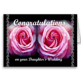 Wedding Congratulations on Your Daughter's Wedding Greeting Cards