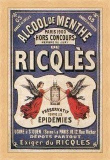 "Alcool de Menthe de Ricqles" by Unknown   Framed Artwork   Lithographic Prints