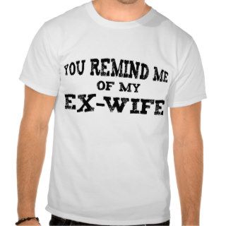 You Remind Me Of My Ex Wife T shirt