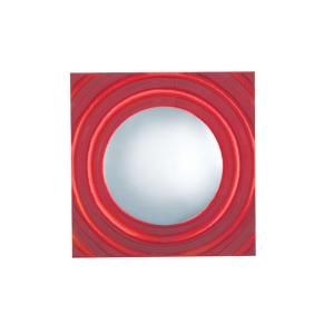 JESCO Lighting Low Voltage 8.5 in. x 8.5 in. Red Finish Companion Art Deco Wall Sconce WS294 RD