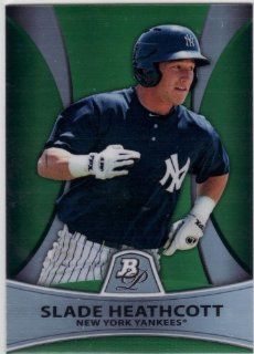 2010 Bowman Platinum SLADE HEATHCOTT Green Refractor RC /499  Sports Related Trading Cards  Sports & Outdoors