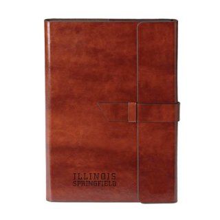 UIS Fabrizio Brown Portfolio 'Illinois Springfield Engraved'  Sports Fan Notepad Holders  Sports & Outdoors