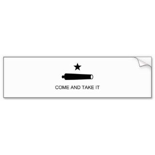 Come And Take It Texas Flag Bumper Stickers