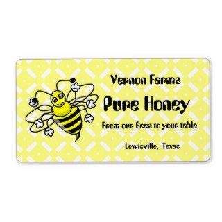 Cute Honey Jar Label