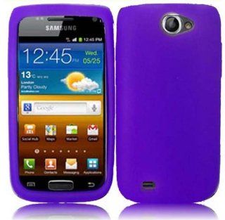 Purple Soft Silicone Gel Skin Cover Case for Samsung Galaxy Exhibit 4G SGH T679 Cell Phones & Accessories