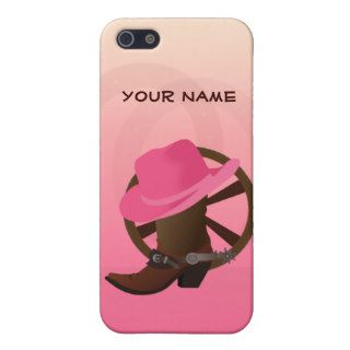 Western  Cowgirl Ribbon Cover For iPhone 5