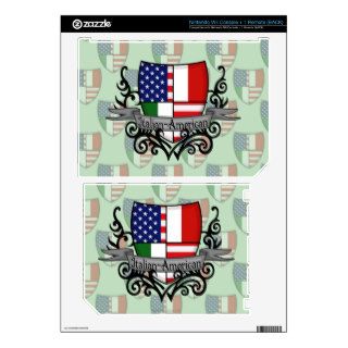 Italian American Shield Flag Wii Skins