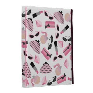 Girly Pink Make Up & Accessories iPad Folio iPad Folio Cases