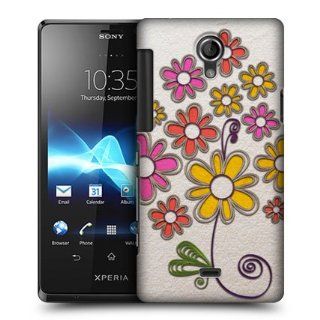 Head Case Designs Bunch Of Flowers Quilling Hard Back Case Cover For Sony Xperia T LT30P Cell Phones & Accessories