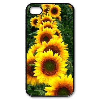 Beautiful Scenery and Sunflowers iPhone 4/4s Case Back Case for iphone 4/4s Cell Phones & Accessories