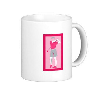 Pink Women's Golf Coffee Mug