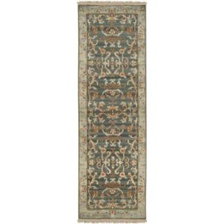 Parma Teal Semi Worsted 2 ft. 6 in. x 8 ft. Runner Parma 268