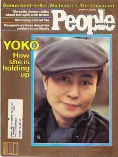 1981 People January 12 Yoko Ono; Dali; Chrystie Jenner  