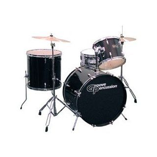 Groove Percussion PVA14 4 Piece Drum Set with Cymbals and Hardware Musical Instruments