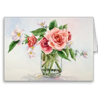 Bouquet of roses greeting cards