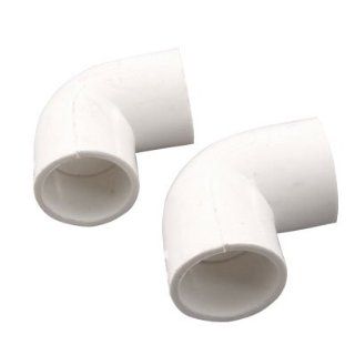 5 x 20mm Slip 90 Degree PVC U Pipe Fitting Equal Coupling Elbow Connector    