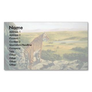 Above the tree tops, Bengal Tiger Business Card Templates