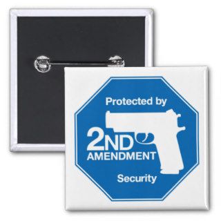 2nd Amendment Security (Light Blue) Pinback Button