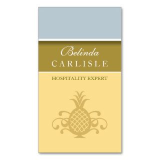 Hospitality Pineapple Biz Card Business Card Template