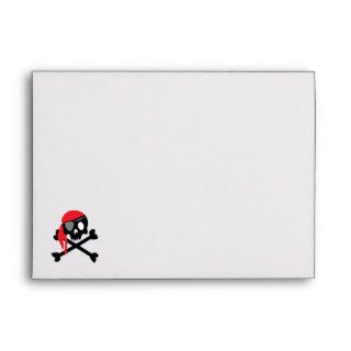 Arrg Black Pirate Envelopes