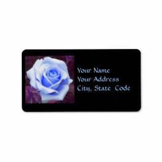 Baby Blue Rose Address labels