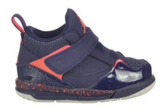 Jordan Flight 45 (TD) Baby Toddlers Shoes Blue/Crimson Navy Blue/Orange 364759 506 4 Shoes