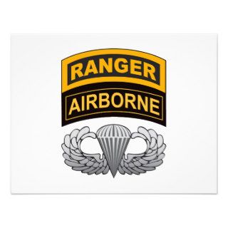 Basic Airborne Wings Ranger/Airborne Tab Personalized Invites