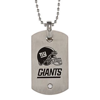 New York Giants Stainless Steel Dog Tag Men's Necklaces
